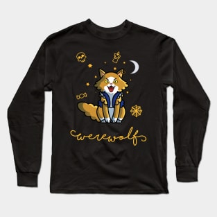 Werewolf Cat Long Sleeve T-Shirt